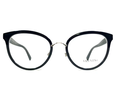 Valentino Eyeglasses Frames VA1004 3010 Navy Blue Silver Full Rim 50-19-140 - Image 1 of 4