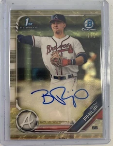 Bowman Chrome Draft Beau Philip 2019 primer autógrafo SuperFractor uno de uno 1/1 - Imagen 1 de 6