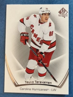 2021-22 Upper Deck SP Authentic Hockey # 54 Teuvo Teravainen Carolina Hurricanes - Image 1 of 2