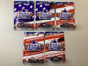 2024 HOT WHEELS - STARS & STRIPES COMPLETE SET OF 5 - NEW - Picture 1 of 7