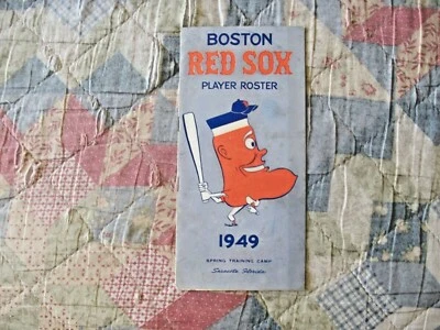 Boston Red Sox Media Guide 1949 reproductor de libros de prensa ROSTER TED WILLIAMS programa AD Foto 1 de 4