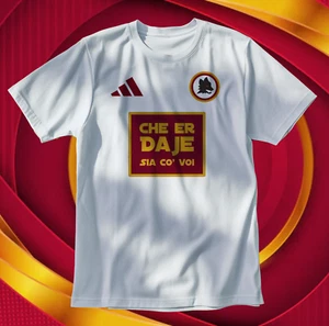 MAGLIA TEE T SHIRT PERSONALIZZATA AS ROMA CALCIO SERIE A - Foto 1 di 1