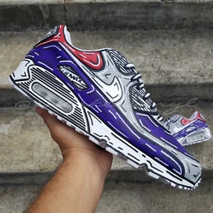  Nike Air Max 90 CARTOON Custom NWT  - Picture 1 of 8