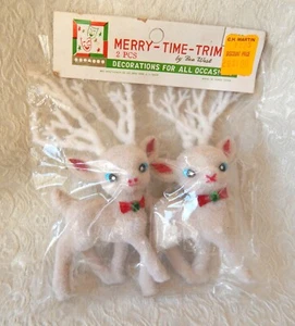VINTAGE WEIHNACHTEN - MERRY TIME BORTE VON BEA WEST - BABY JUNGE HIRSCH MIT GEWEIH NEU IN VERPACKUNG - Bild 1 von 2