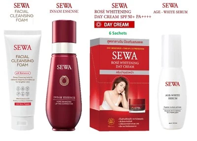 SEWA Facial Foam Insam Essence Rose Whitening Day Cream Serum Lifting Anti Aging - Image 1 of 4