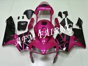 Pink Black ABS Injection Mold Bodywork Fairing Panel Kit for CBR600RR 2003 2004 - Picture 1 of 7