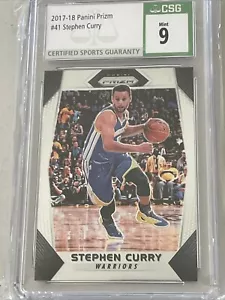 Panini Prizm #41 Stephen Curry Warriors 2017-18 CSG como nuevo 9 - Imagen 1 de 3