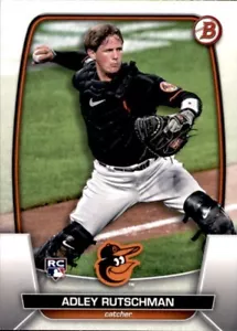 2023 BOWMAN BASE PAPER RC #40 ADLEY RUTSCHMAN BALTIMORE ORIOLES ROOKIE CARD - Picture 1 of 2