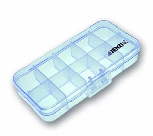 Caja de plástico transparente Jenzi 13,2x6x2,5 cm caja de almacenamiento caja de cebo artificial - Imagen 1 de 1