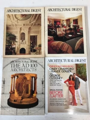 Lot 4 Architectural Digest Magazines 1977 1978 1991 2013 Cindy Crawford - Image 1 of 2