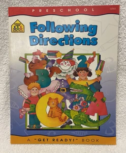 School Zone Get Ready Book Following Directions Workbook  - Imagen 1 de 5