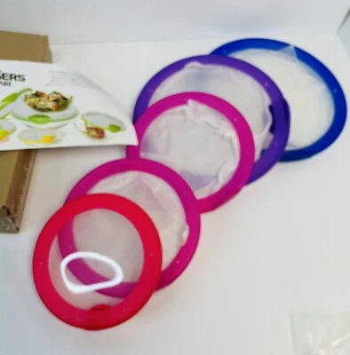  Farberware Juego de 5 Abrazadores de Cuenco Reutilizables Multicolor Juego  Foto 1 de 4