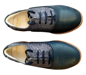 Mädchen Clark’s Clarks Drew Wow Navy Kombi Glitzer Schuhe UK Größe 8,5 F - Bild 1 von 7