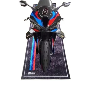 Motorcycle Garage Floor Pit Mat Workshop for BMW Motorrad Race Size 31'' x 87'' - Picture 1 of 5