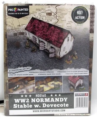 Micro Art Studio H00160 WW2 Normandy Stable with Dovecote (Bolt Action) Terrain - Image 1 of 4