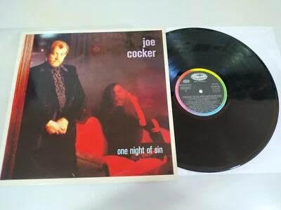 Joe Cocker One Night Of Sin 1989 Capitol Spain Edit - LP Vinyl 12" VG/VG - Image 1 of 4