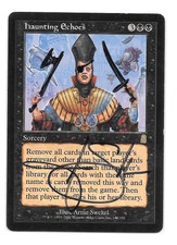 HAUNTING ECHOES SIGNED and ALTERED by Arnie Swekel English NM Odyssey MTG VHTF