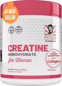 5G Creatine Monohydrate Powder for Women Booty Gain +2000Mg Collagen +1G BCAA US - Picture 1 of 8