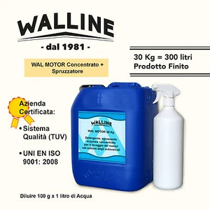 WALLINE Lava motori concentrato 30kg=300LT finito AUTO BARCA MOTO lavamotori - Foto 1 di 1