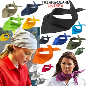 BANDANA Triangolare MYRTLE BEACH Unisex FOULARD Triangolo FASCIA Sciarpa SCARF - Picture 1 of 20