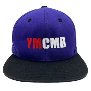 City Hunter YMCMB Hat Cap Snap Back Purple Black Hip Hop Lil Wayne Drake USA Men - Foto 1 di 9