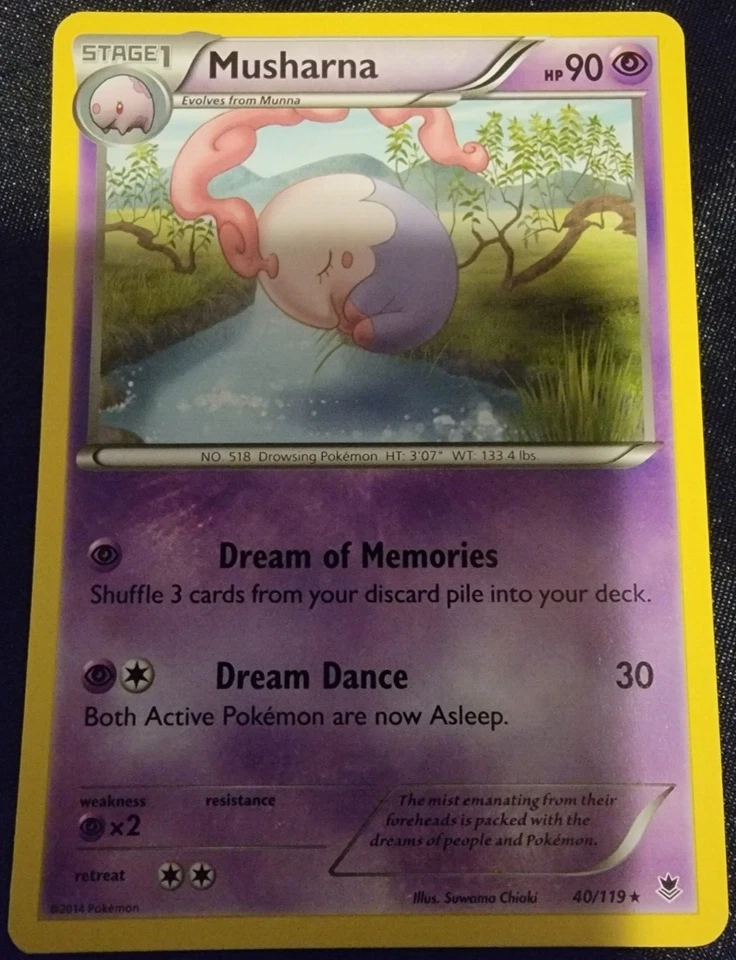Musharna # 40/119 XY: Phantom Forces Set Pokemon Trading Cards Rares NM - Image 1 of 1