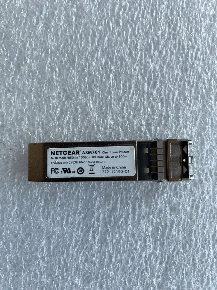 Genuine Netgear AXM761 SFP+  10GBASE-SR Transceiver - Image 1 of 1