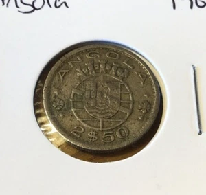ANGOLA 1968 VF-20 2.5 ESCUDO COIN - Bild 1 von 2