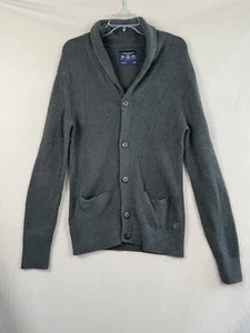 American Eagle Cardiga Mens Sz M Cardigan Shawl Collar Outdoor Casual Fall Inspo - Picture 1 of 9