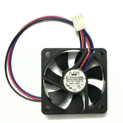 1PCS ADDA 5010 AD0512HS-G76 12V 0.09A 5CM 3-wire Cooling Fan Fast Shipping - Image 1 of 2