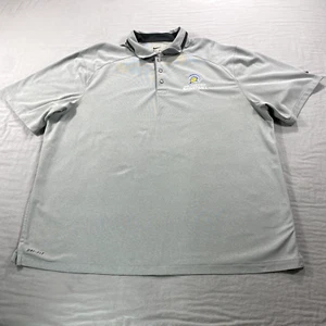 Nike San Jose State Spartans Polo Shirt Mens 2XL XXL Gray Dri Fit Basketball - Picture 1 of 10