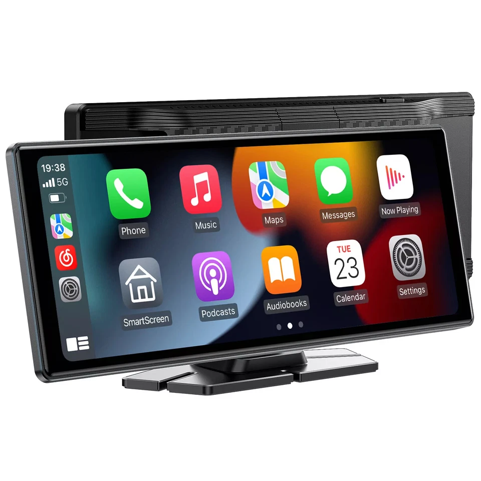 10.26" Car Portable Wireless Apple CarPlay Android Auto Touchscreen FM AUX Unit - Image 1 of 4
