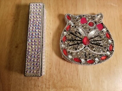 New handcrafted beaded journal and pen with case holder set - Image 1 of 4