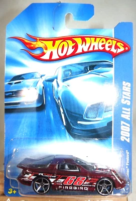 Hot Wheels #144 All Stars Pontiac Firebird 2007 granate con radios cromados OH5 Foto 1 de 4