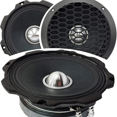 2x Gravity WZ6G Warzone Series 6.5" Midrange Coaxial Loud 1000W Speaker 4-Ohms