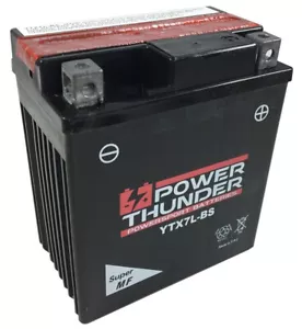 Batería POWER THUNDER YTX7L-BS 12V 6Ah | BTX7L-BS | btx7lbs Activada - Imagen 1 de 1