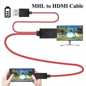 MHL 11Pin Micro USB to HDMI 1080P HD TV Cable Adapter For Android Samsung Phone - Picture 1 of 8