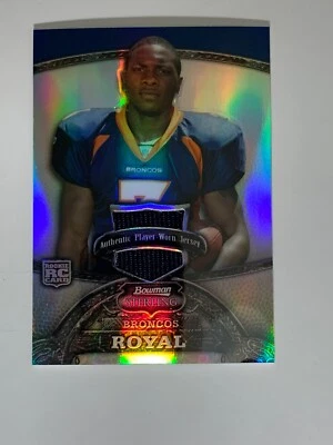 2008 Bowman Sterling Refractors #167 Eddie Royal Jersey #123/199 - Image 1 of 2