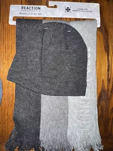 Kenneth Cole Reaction Herren Beanie & Schal Set, Anthrazit, Einheitsgröße, Neu mit Etikett - Bild 1 von 3