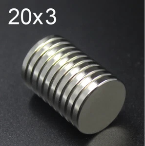 2pcs 20x3mm Super Powerful Strong Round Neodymium Disc Magnets N35 Rare Earth - Imagen 1 de 1