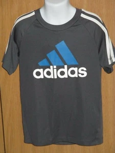 Adidas Youth Size 5 Gray Polyester Athletic Shirt - Picture 1 of 3