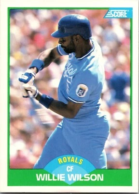 1989 Score - #28 Willie Wilson - Image 1 of 2