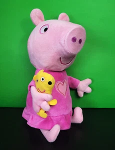 Peppa Pig Sleep N' Oink Plush  12” Talking Stuffed Bedtime Hugging Bear - Picture 1 of 5