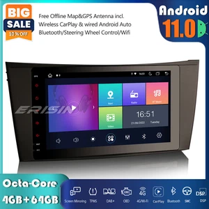 DAB+Android 11 Car Stereo SatNav Radio GPS Mercedes CLS/G/E-Class W211 W219 W463 - Bild 1 von 13