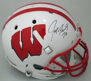 Réplica de Casco Schutt Tejón Joe Thomas Firmado Tamaño Completo AUTOMÁTICO - ¡Marrones JSA! - Imagen 1 de 1