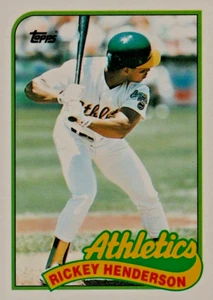 Rickey Henderson 1989 Topps Traded Tiffany #48T Oakland Athletics- Free Shipping - Picture 1 of 2