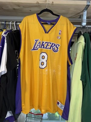 1996 KOBE BRYANT CHAMPION AUTHENTIC JERSEY 52 XXL LOS ANGELES LAKERS RARE VTG - Image 1 of 4