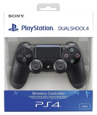 Sony PlayStation DualShock 4 Wireless Controller - Jet Black NEW & SEALED - Image 1 of 3