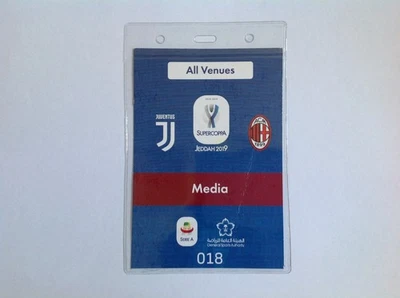 PASS FINALE SUPERCOPPA DI LEGA ITALIANA JUVENTUS/MILAN 16/01/2019 JEDDAH 2019 - Immagine 1 di 2