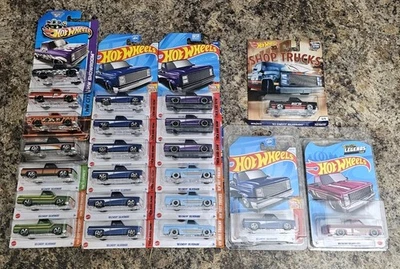 Lote de 34 HOT WHEELS '83 CHEVY SILVERADO Super Treasure Hunt Marco Camuflaje Púrpura  Foto 1 de 4